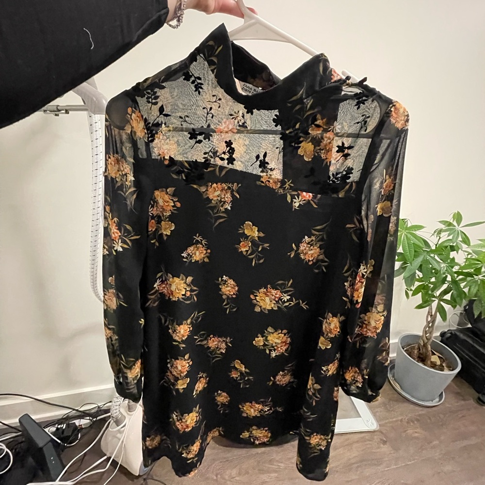 XS Zara Floral Minidress
